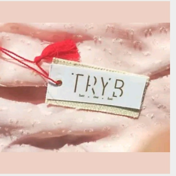 TRYB CHOFFON DOBBY SHORT DRESS - Picture 3 of 6